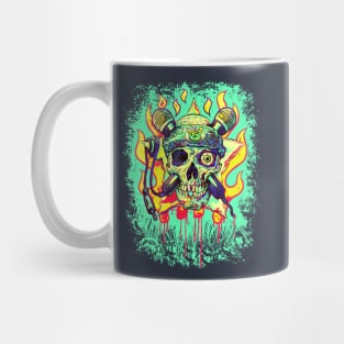 OLD SKOOL Skull ROCK Mug